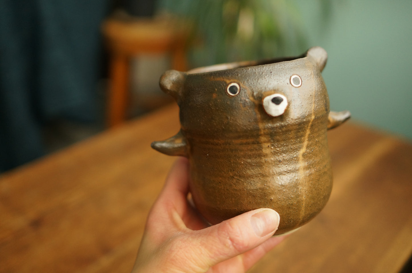 Matte Brown Bear Cup