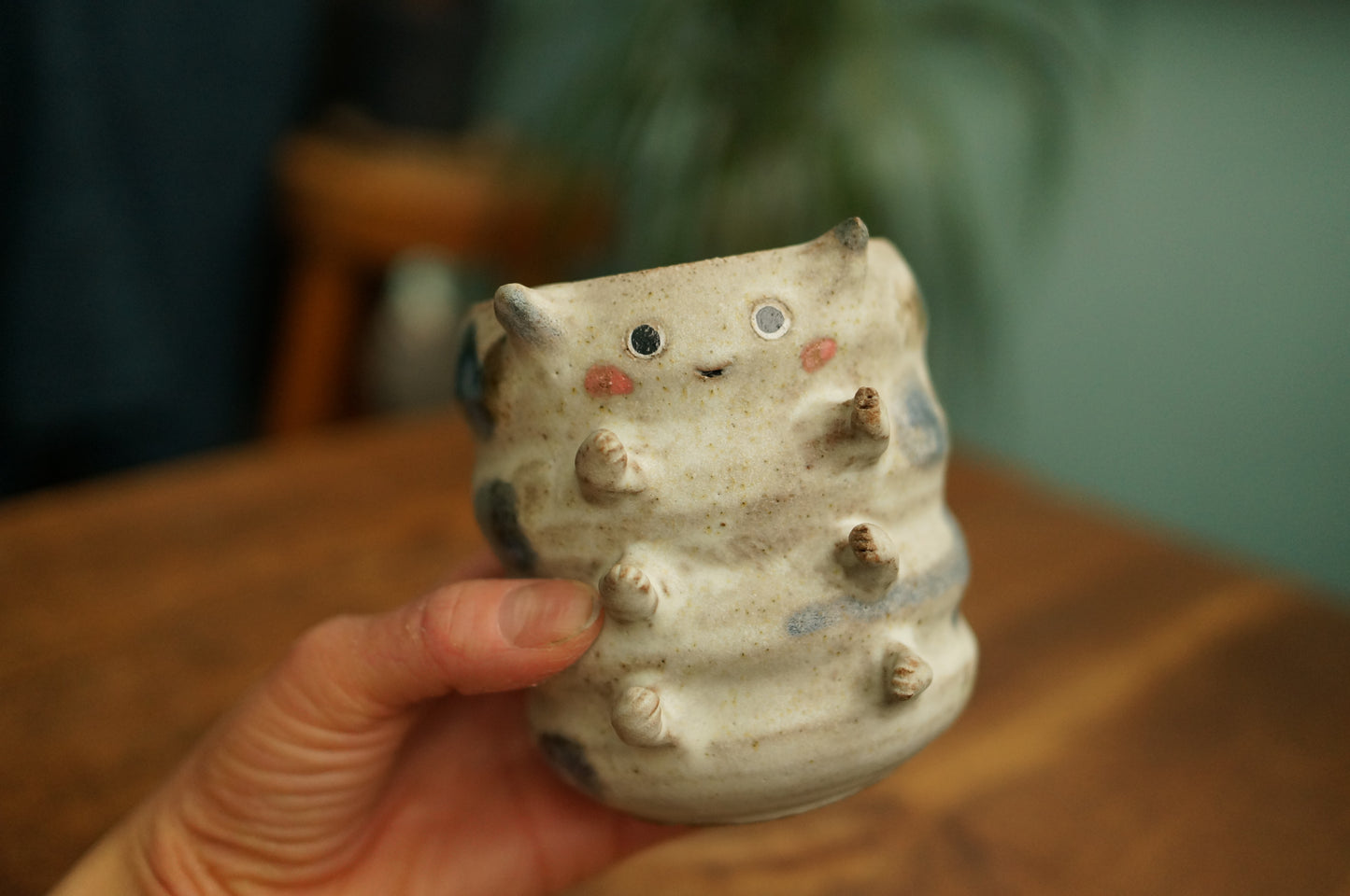 White Caterpillar Mug