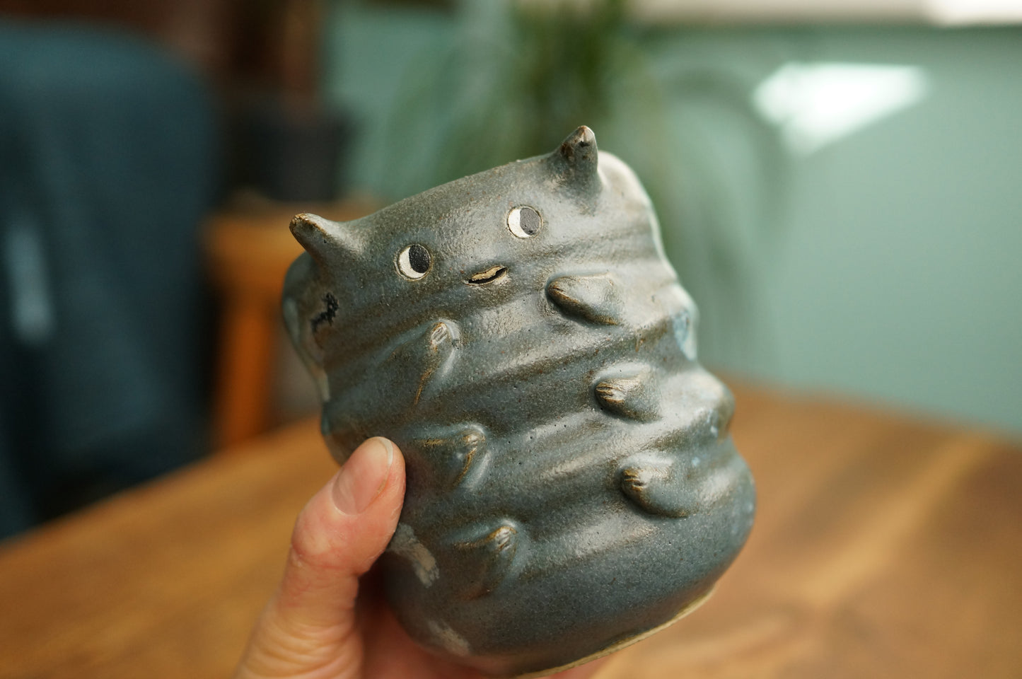Blue Caterpillar Mug