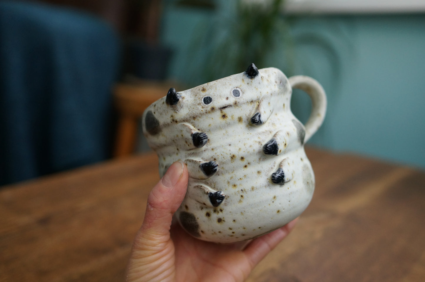 White Caterpillar Mug