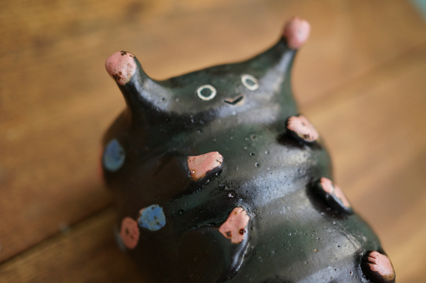 Black Caterpillar Vase
