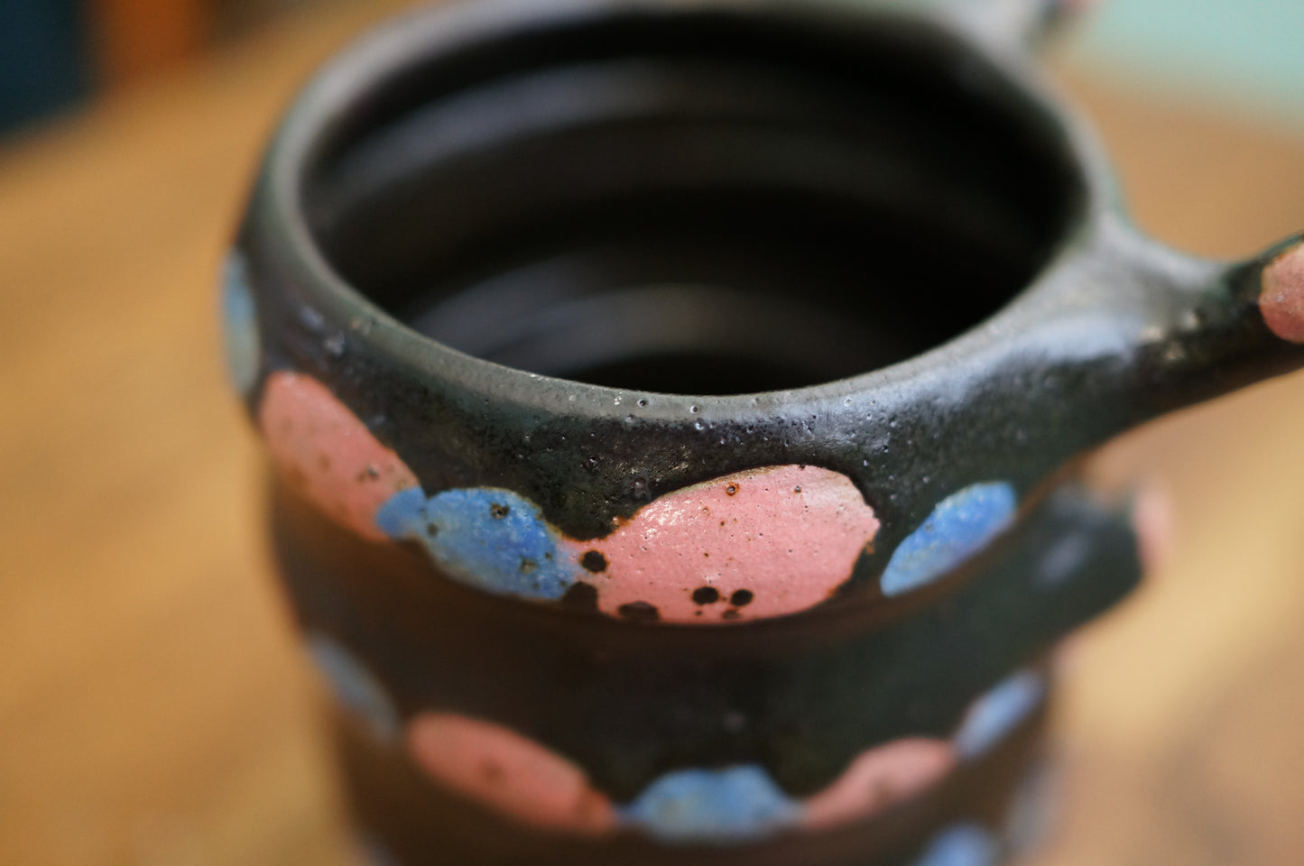 Black Caterpillar Vase