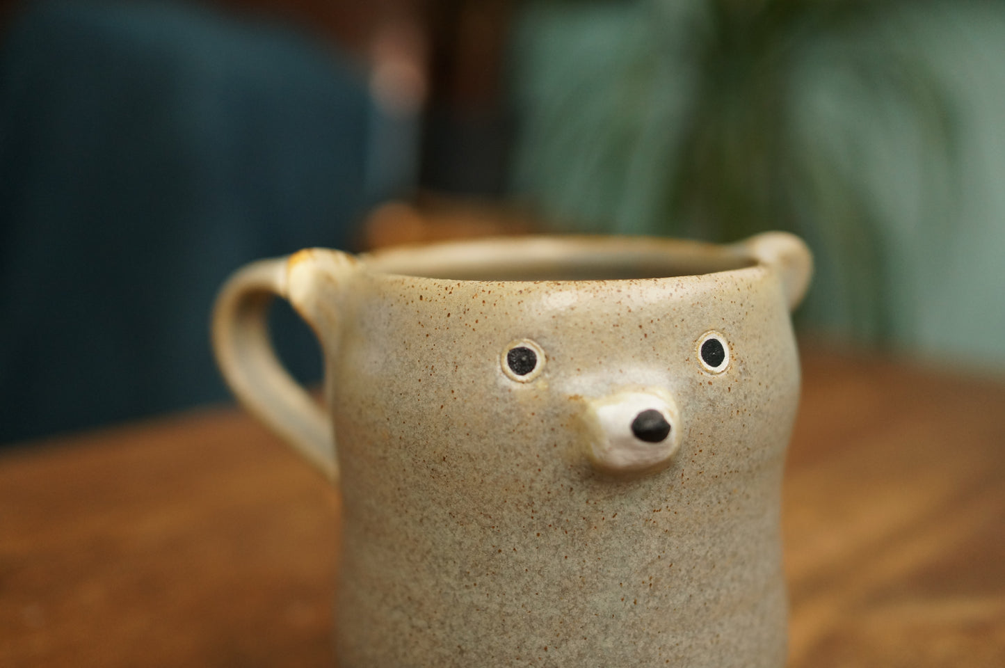 Grey Blue Bear Mug
