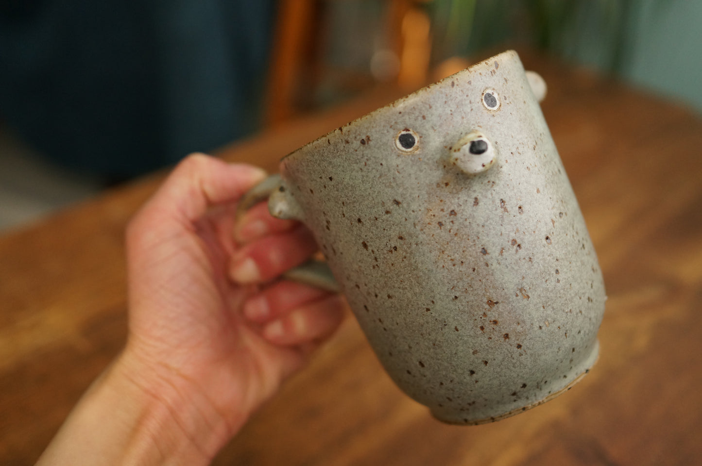 Grey Blue Bear Mug