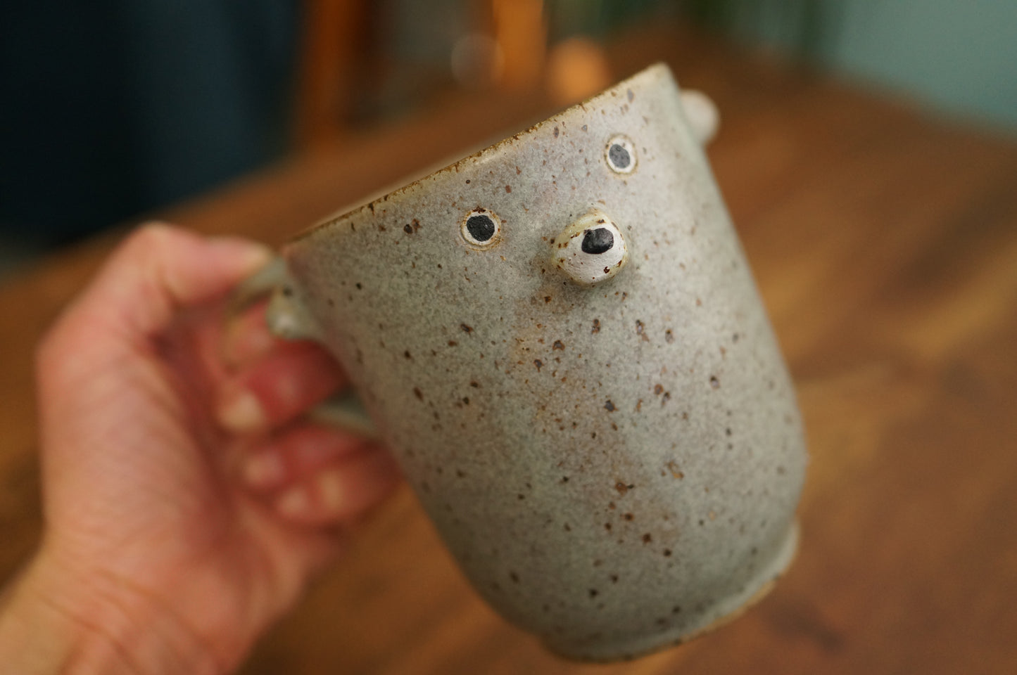 Grey Blue Bear Mug