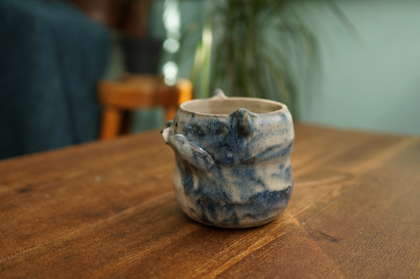 Snowy Blue Bear Mug