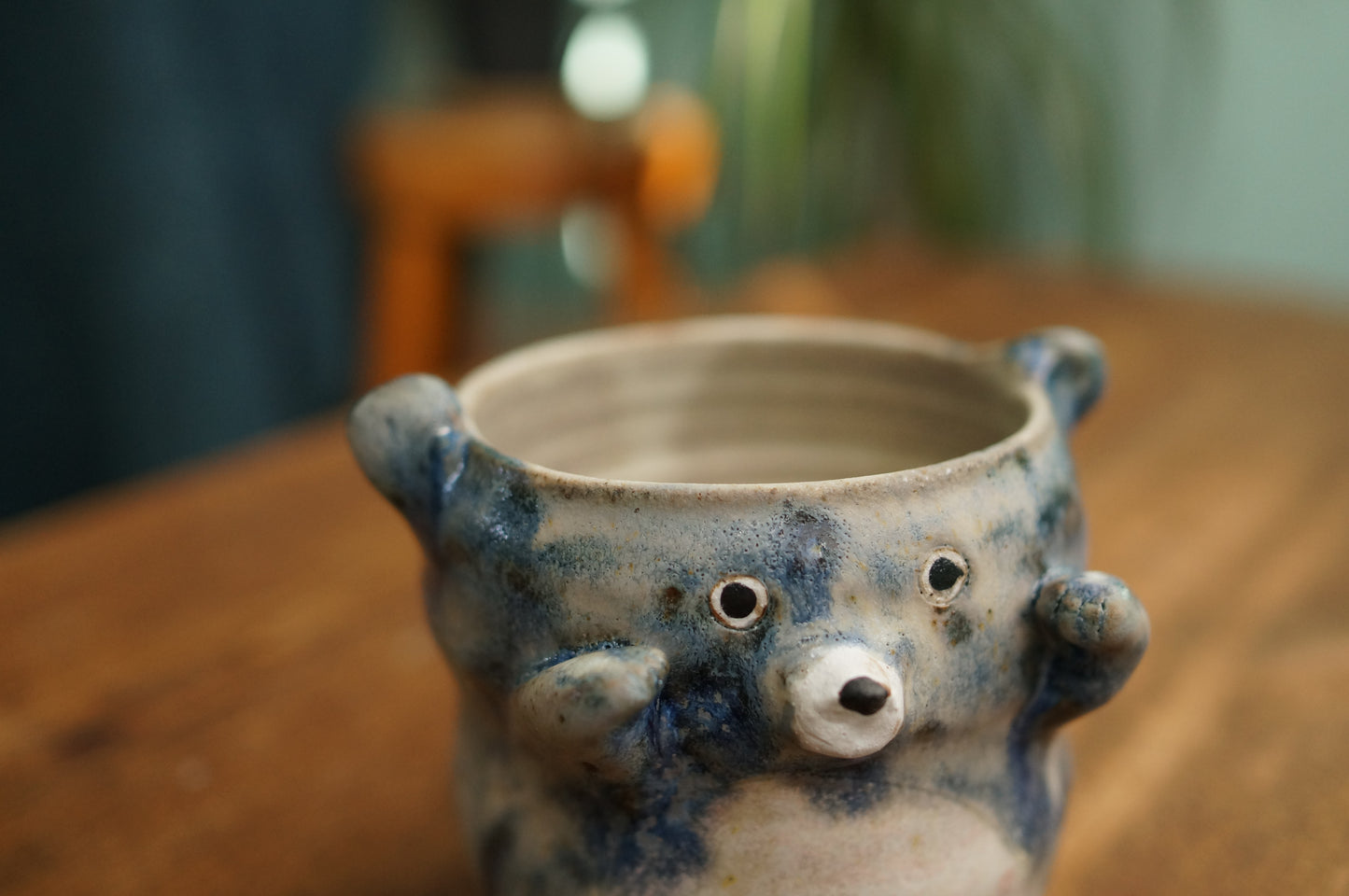 Snowy Blue Bear Mug