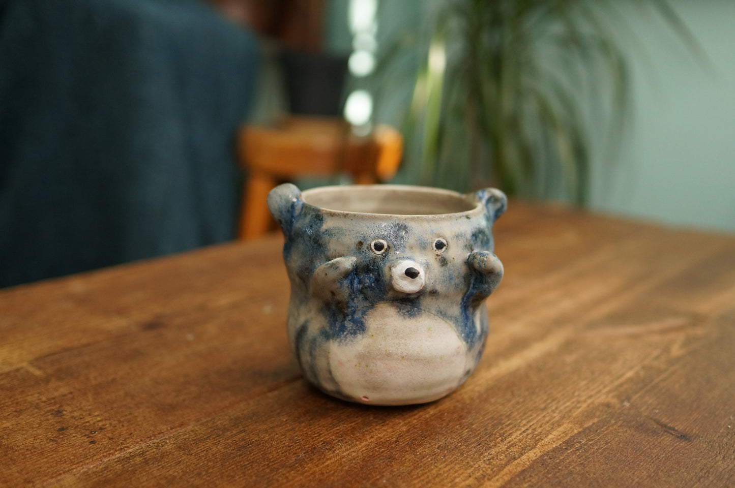 Snowy Blue Bear Mug