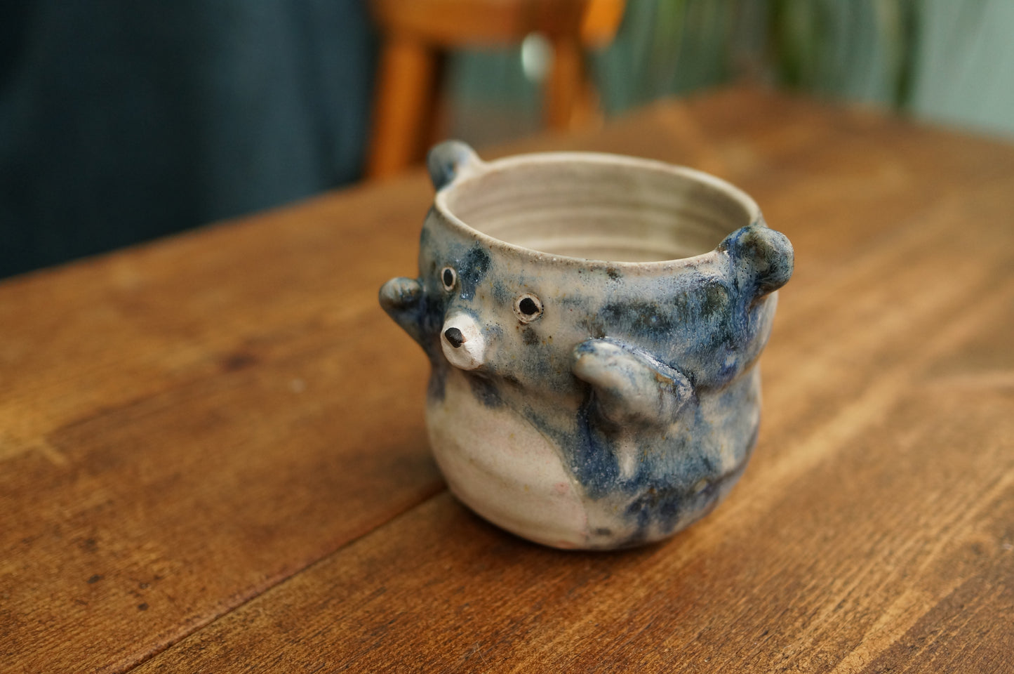 Snowy Blue Bear Mug