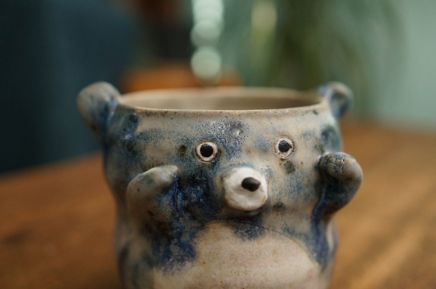 Snowy Blue Bear Mug