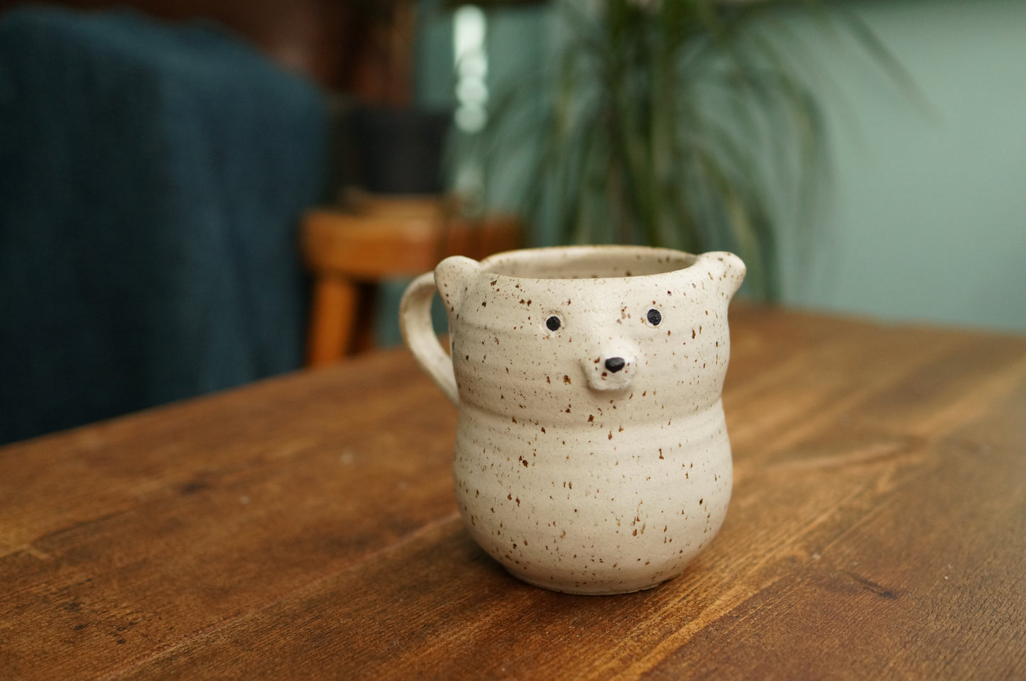 Satin White Bear Mug