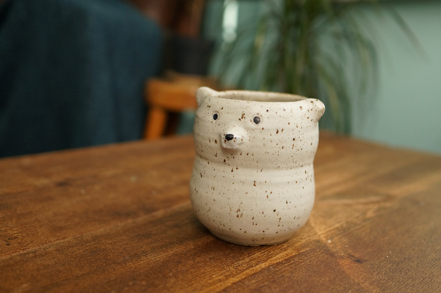 Satin White Bear Mug