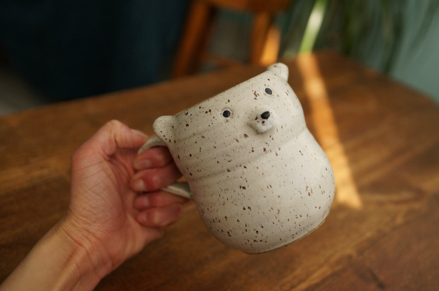 Satin White Bear Mug