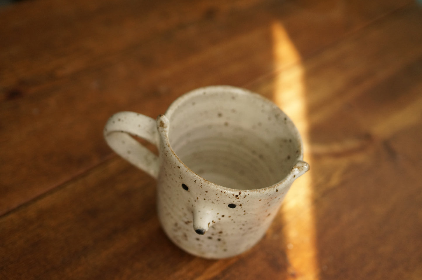 White Fox Mug