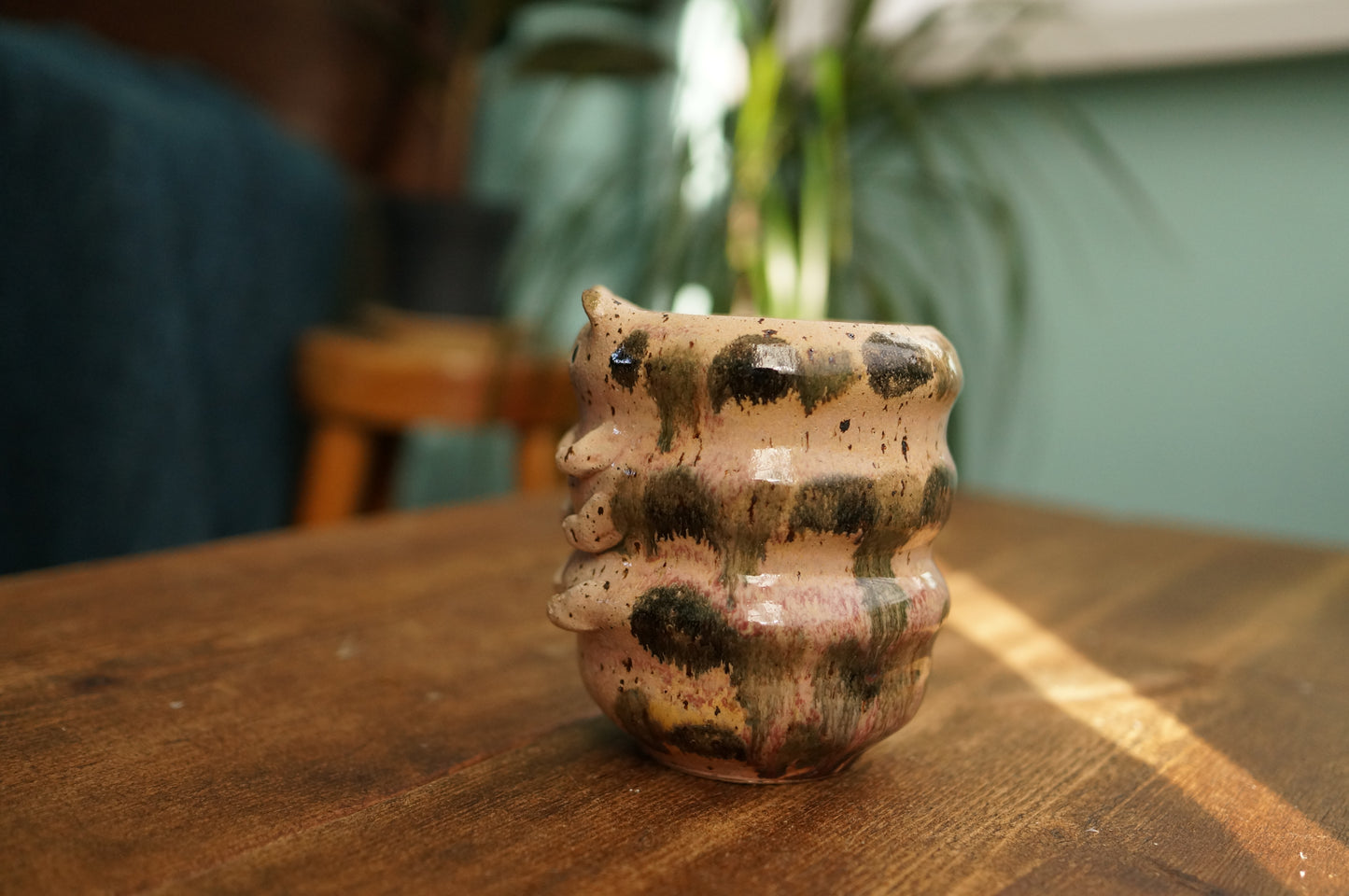 Pink Caterpillar Mug