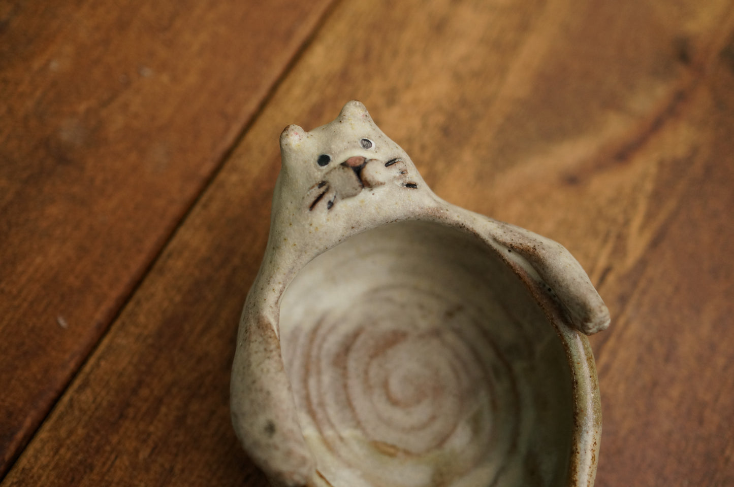 White Cat Mermaid Holder