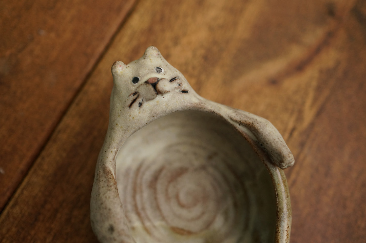 White Cat Mermaid Holder