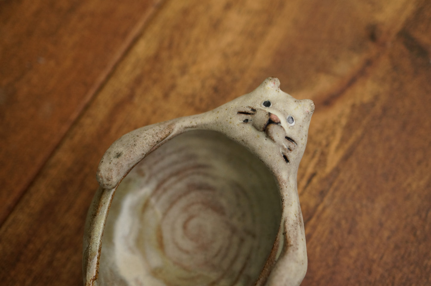 White Cat Mermaid Holder