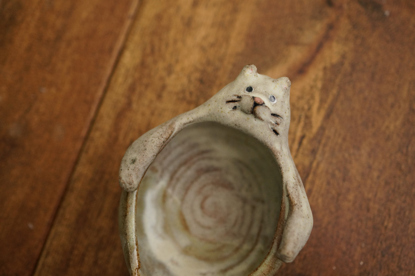 White Cat Mermaid Holder