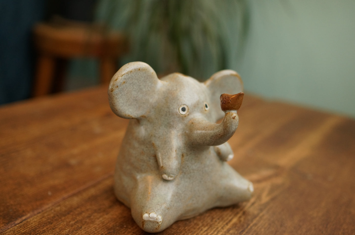 Elephant and bird Vase