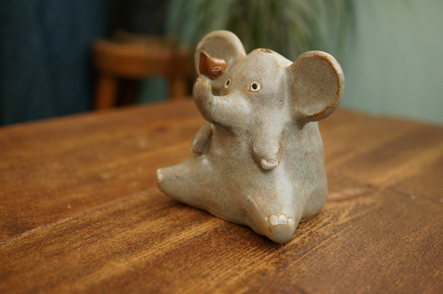 Elephant and bird Vase