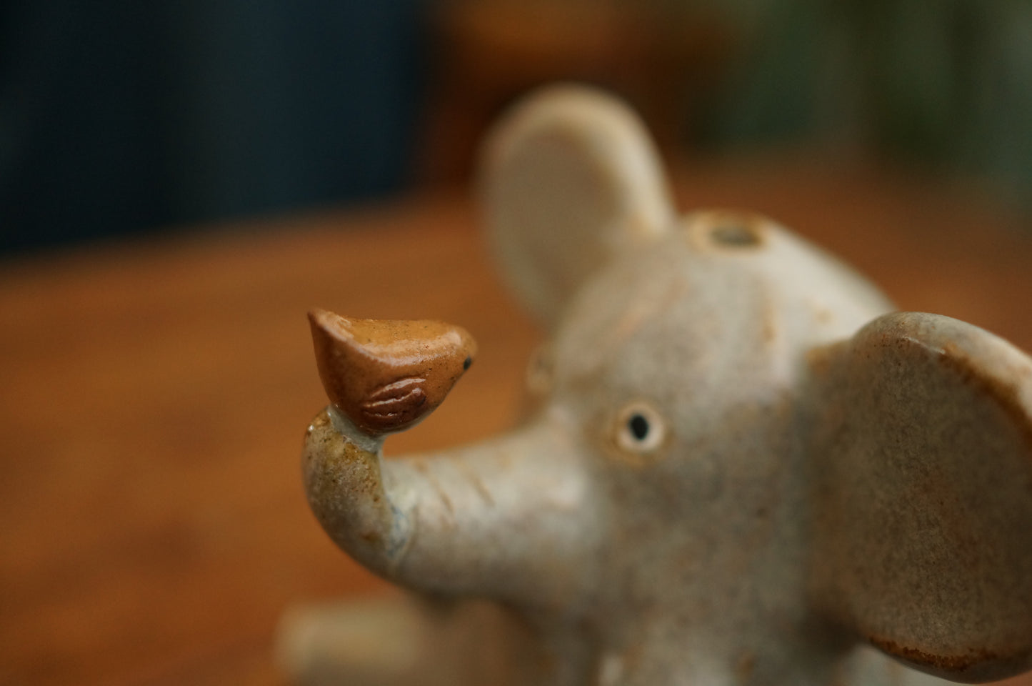 Elephant and bird Vase