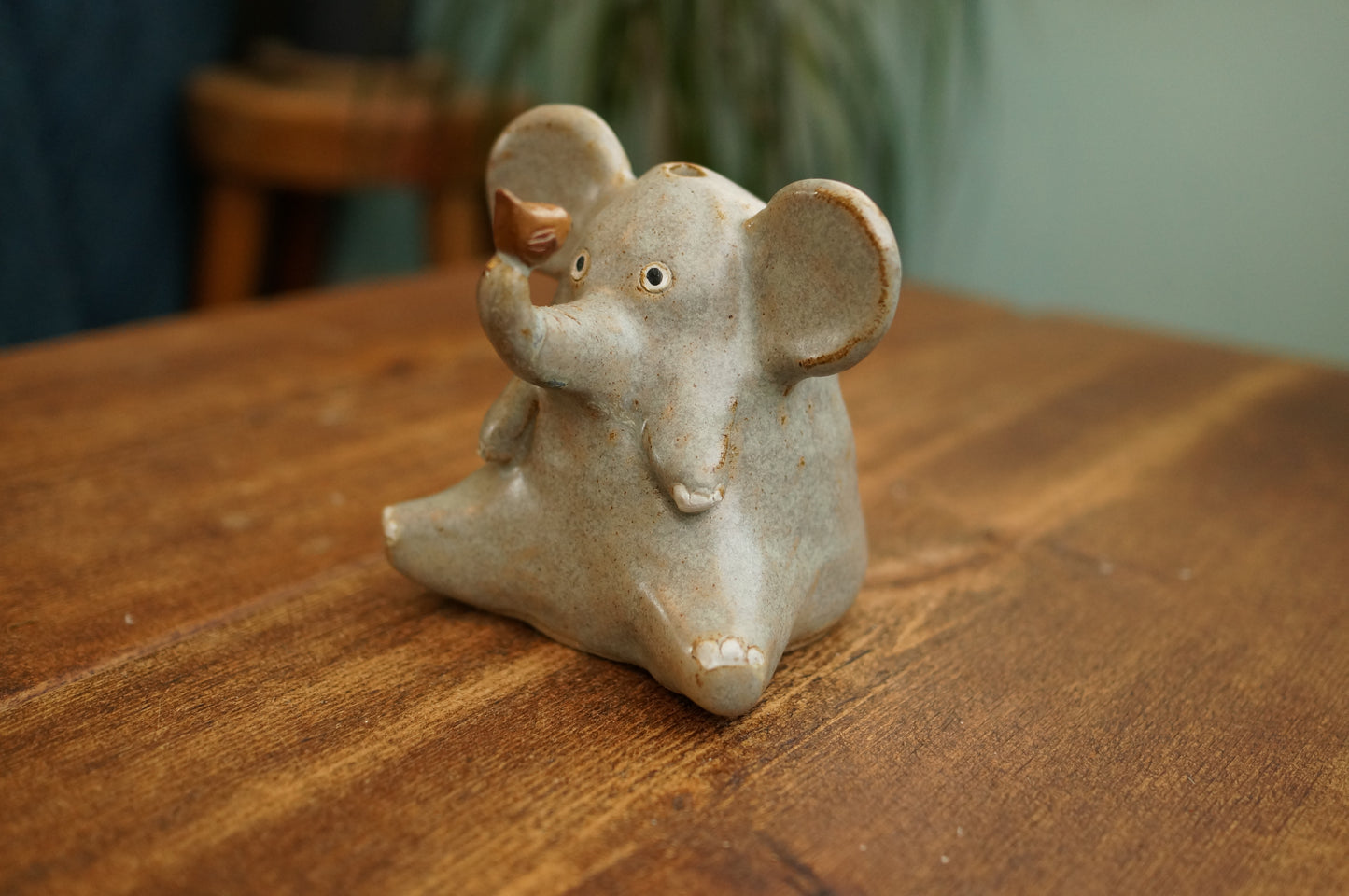 Elephant and bird Vase