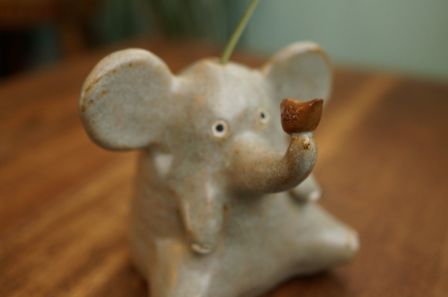 Elephant and bird Vase