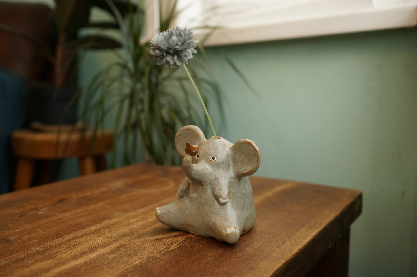 Elephant and bird Vase