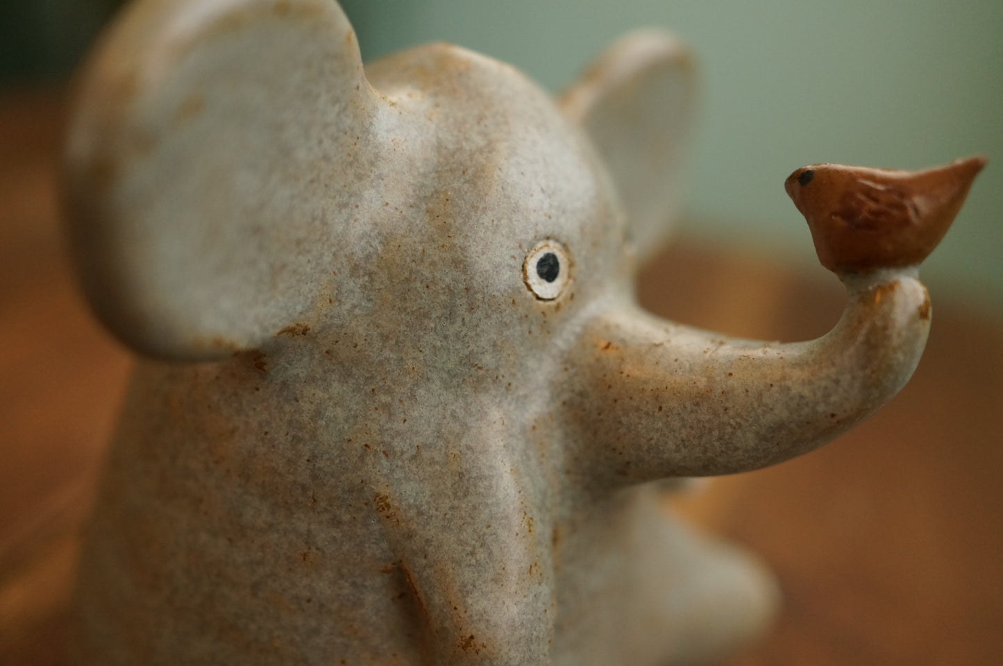 Elephant and bird Vase