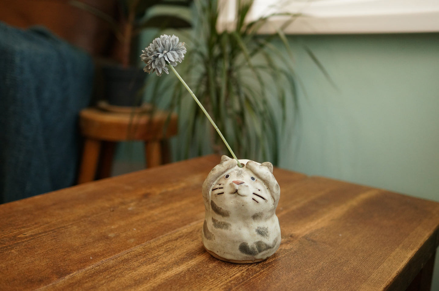 White Tiger Vase