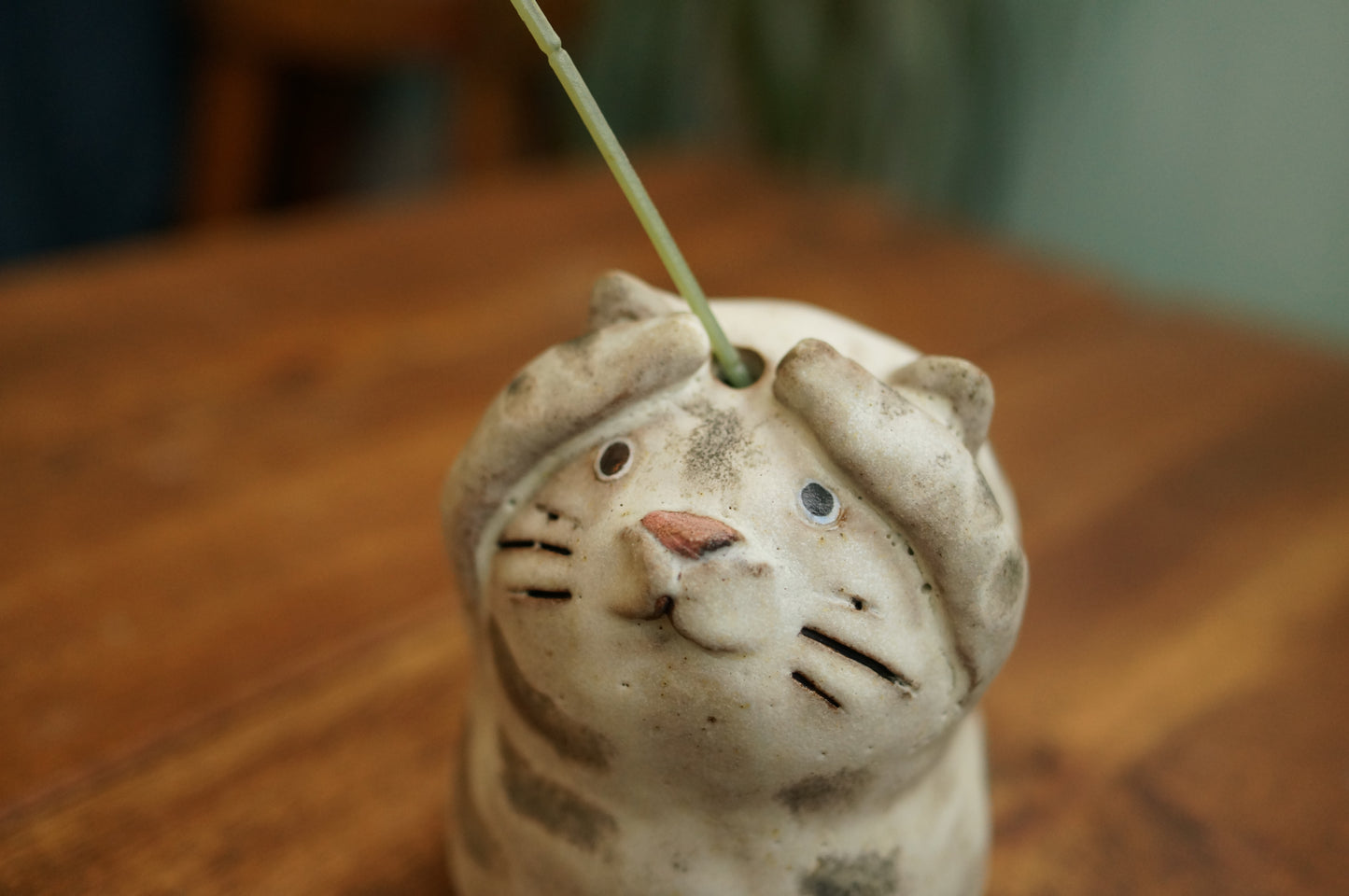 White Tiger Vase