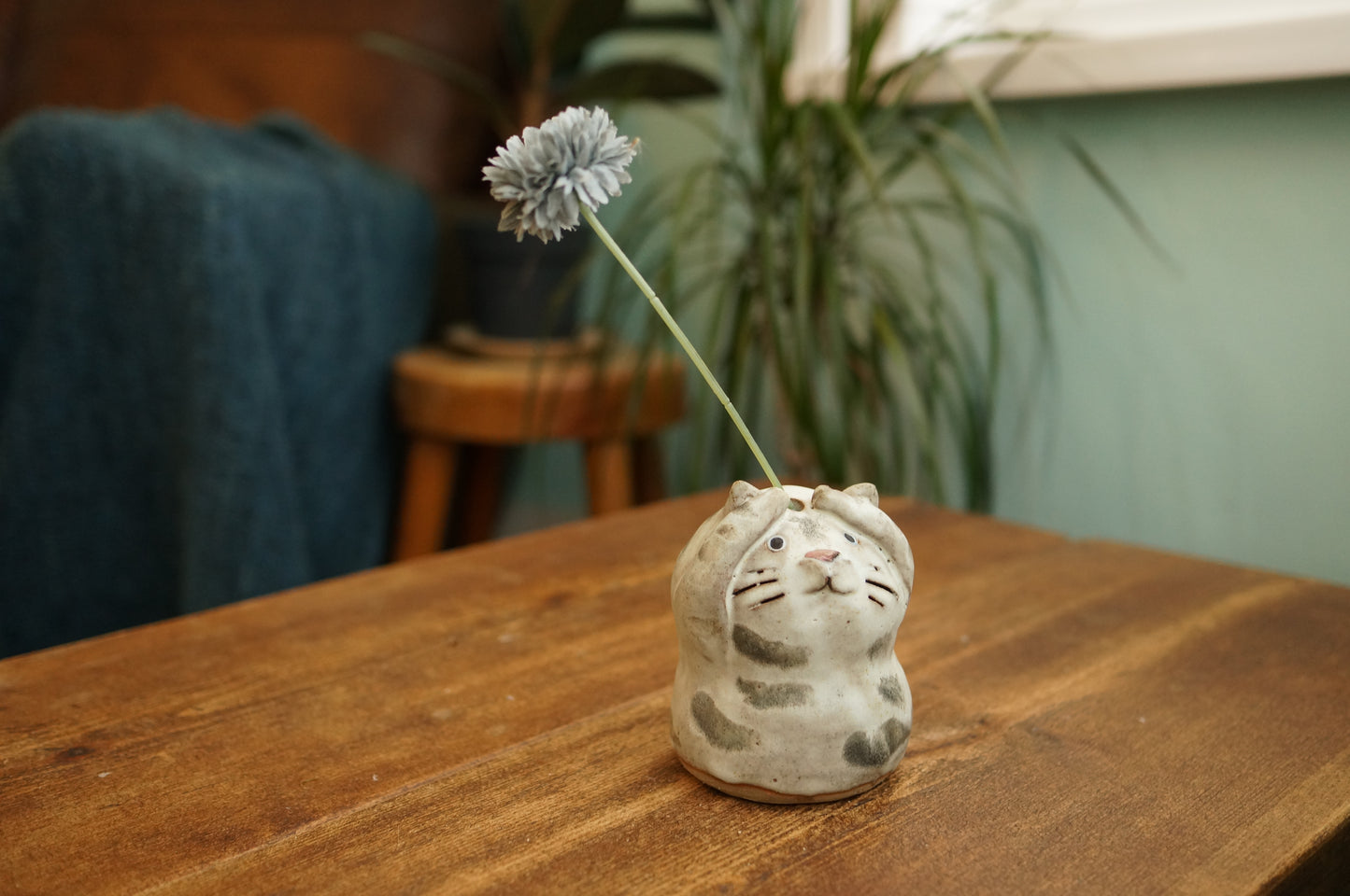 White Tiger Vase