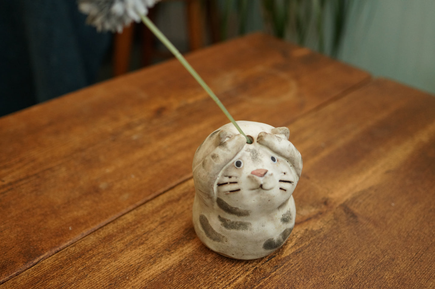 White Tiger Vase