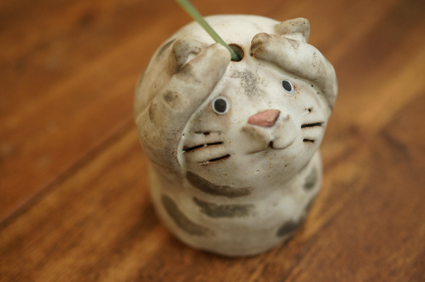 White Tiger Vase