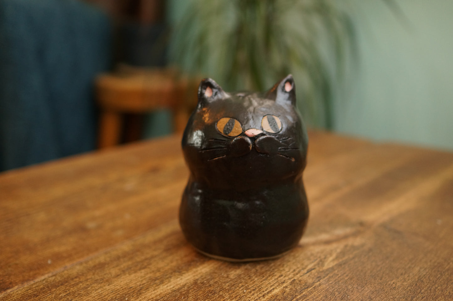 Black Cat Vase