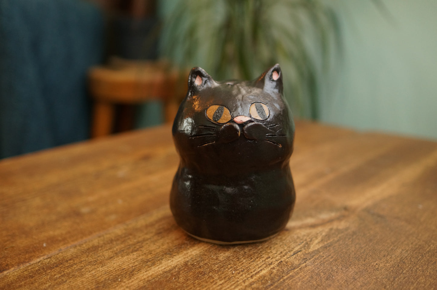 Black Cat Vase
