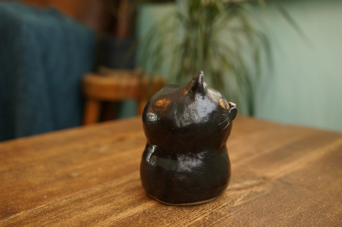 Black Cat Vase