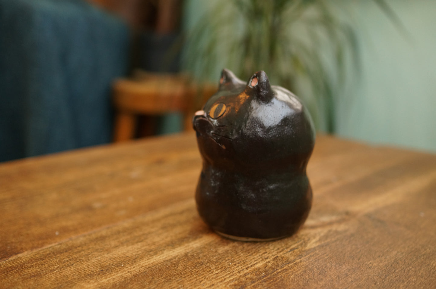 Black Cat Vase