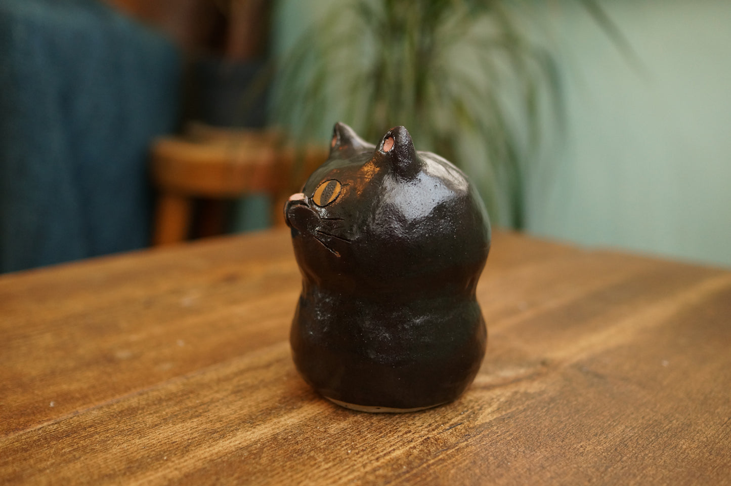 Black Cat Vase