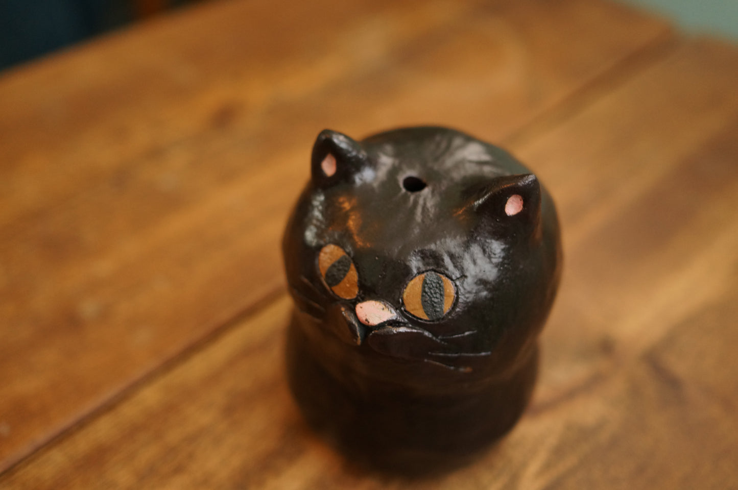 Black Cat Vase