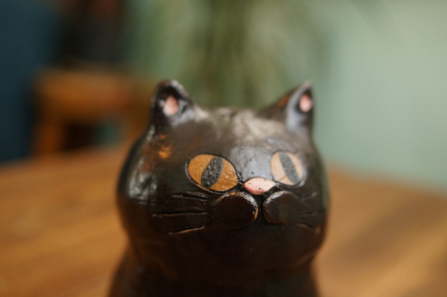 Black Cat Vase