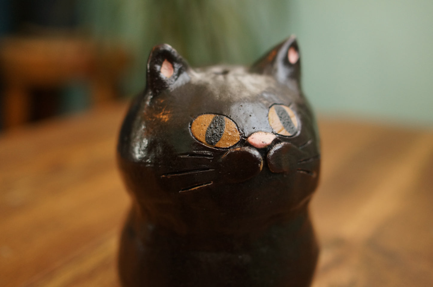 Black Cat Vase