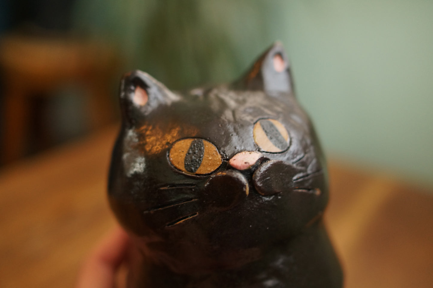 Black Cat Vase