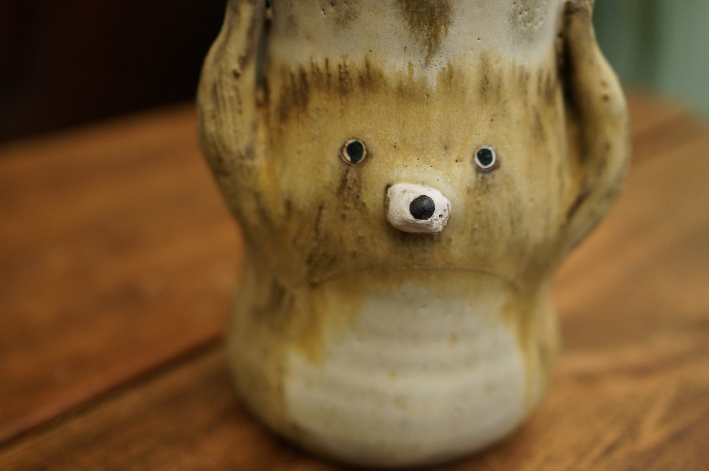 Matt Brown Bear Vase