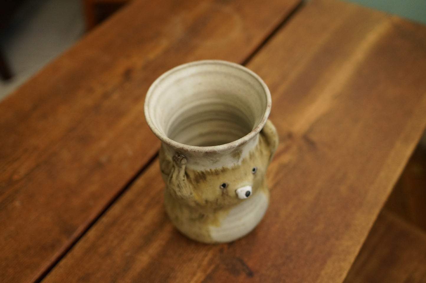 Matt Brown Bear Vase