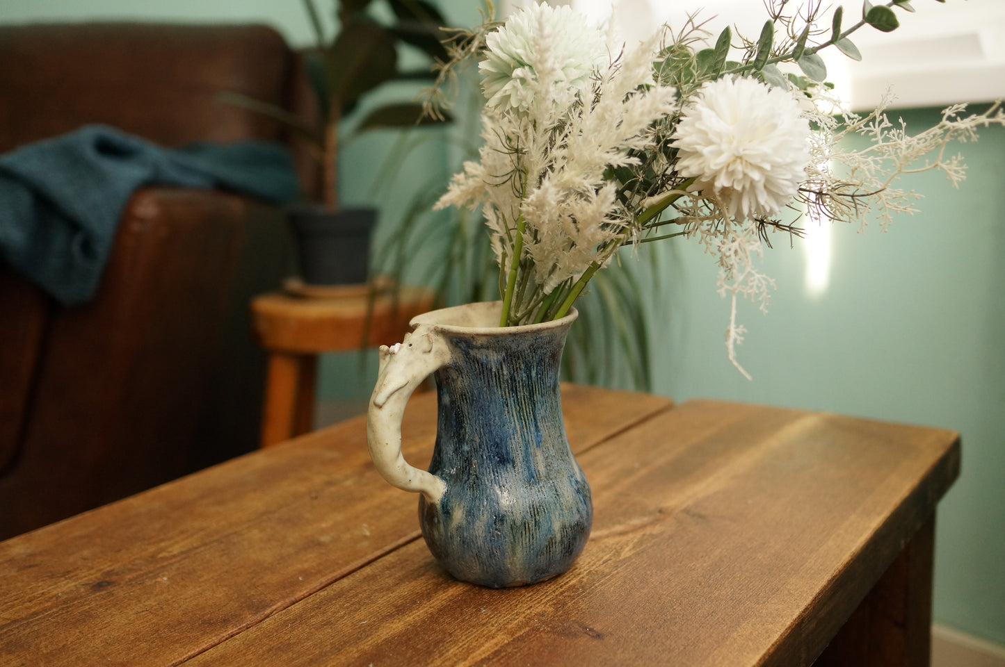 Galaxy Blue Bear Vase