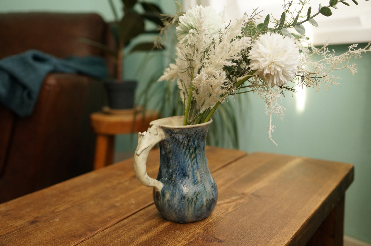 Galaxy Blue Bear Vase