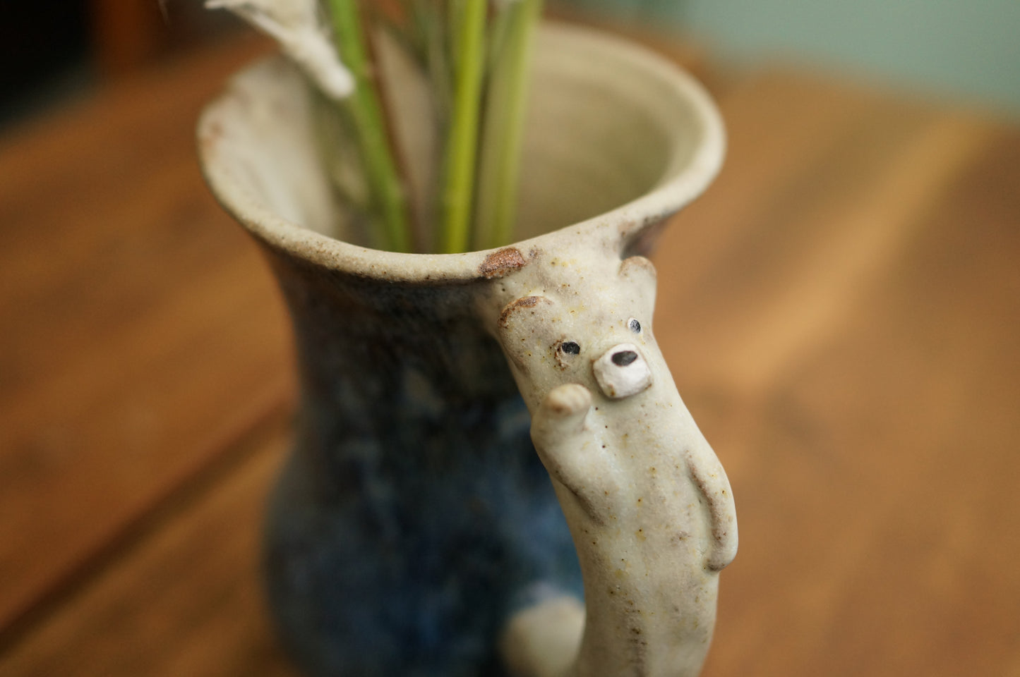 Galaxy Blue Bear Vase