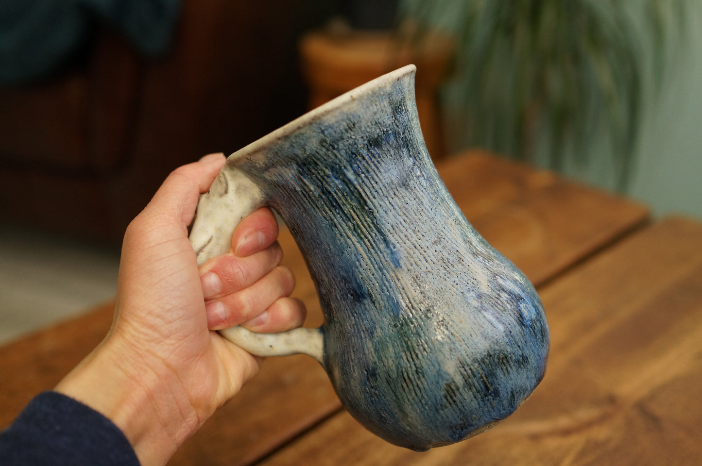 Galaxy Blue Bear Vase